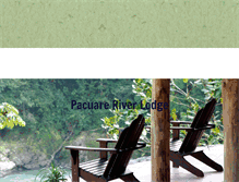 Tablet Screenshot of pacuareriverlodge.com